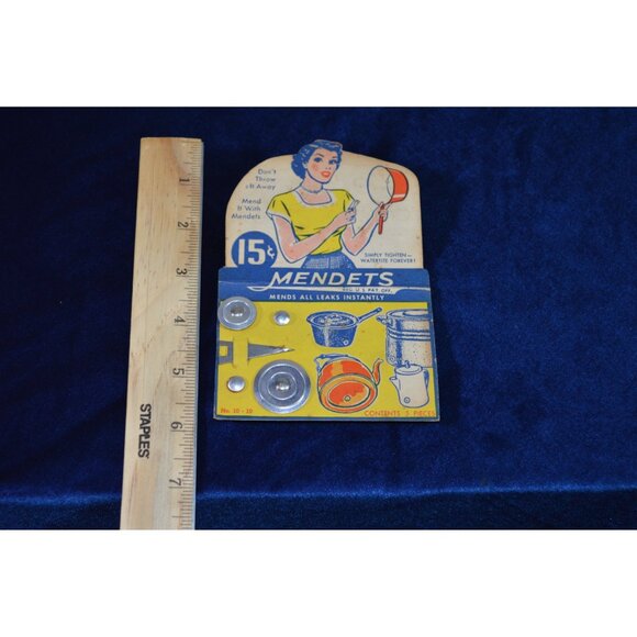 Vintage 1930's Mendets Mends All Leaks Instantly Advertising Merchandise Retro - Picture 5 of 5